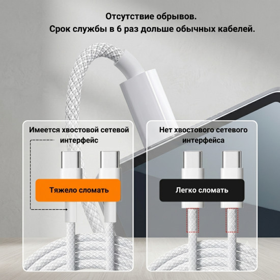 Кабель USB TypeC (M), 1 м, TC007