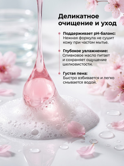 Жидкое мыло туалетное Eyup Sabri Tuncer NATURAL Вишня 500 мл