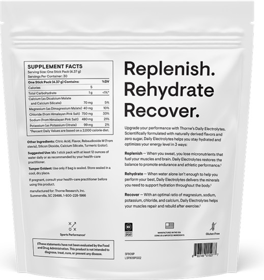 Ежедневные электролиты со вкусом красного апельсина, Daily Electrolytes, 30 пакетиков