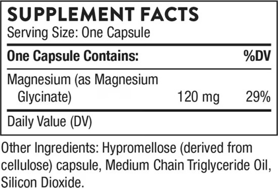 Глицинат магния, Magnesium Glycinate, 90 капсул