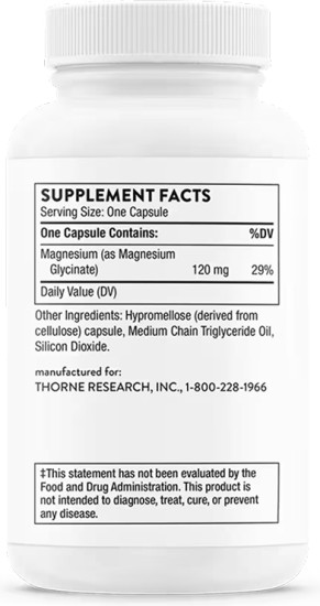 Глицинат магния, Magnesium Glycinate, 90 капсул