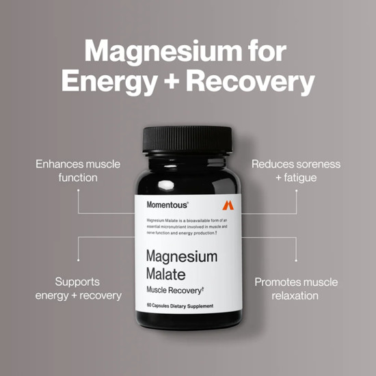 Малат магния, Magnesium Malate, 30 капсул