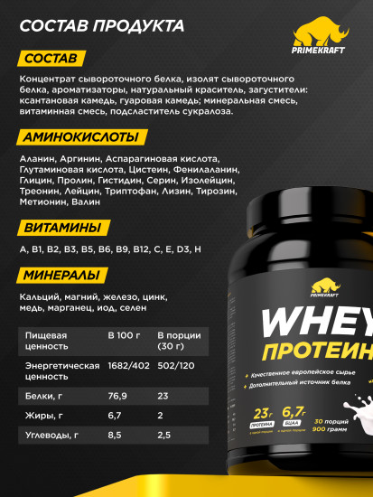 Протеин сывороточный со вкусом пломбира