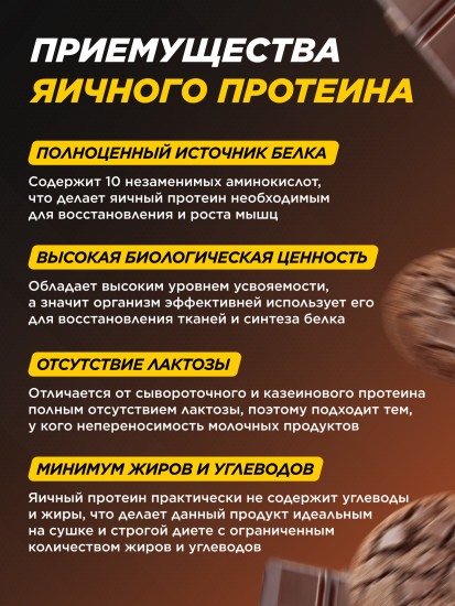 Протеин яичный со вкусом шоколадного печенья «Egg Protein»