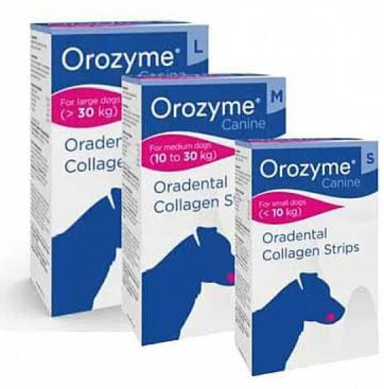 Энзимные жевательные полоски для собак мелких пород «Oradental Collagen Strips», размер S