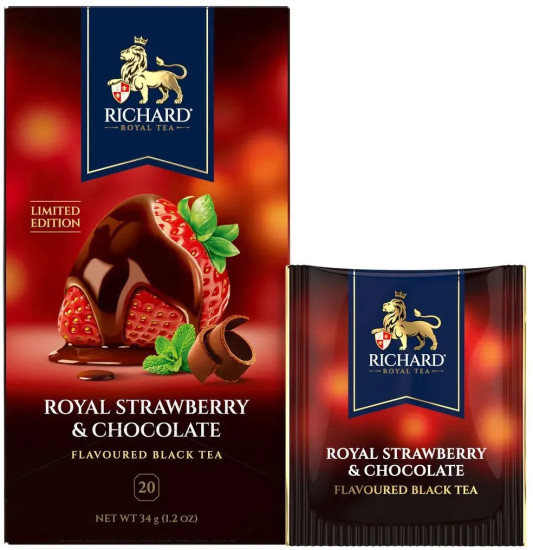 Чай черный ароматизированный «Royal Strawberry & Chocolate»