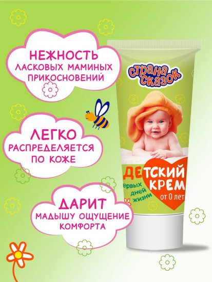 Детский крем для новорожденных с пантенолом