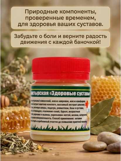 Мазь Здоровые суставы, поддержка суставов