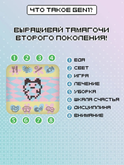 Интерактивная игрушка Тамагочи Gen 1 «Ориджинал в чехле»