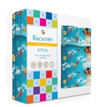Детский комплект постельного белья «Крутые Тачки» (арт. 4444/1, 1,5-спальный, бязь, 1 наволочка 70х70)