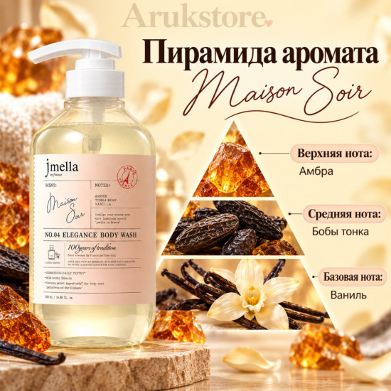 Парфюмированный гель для душа «Maison Soir»