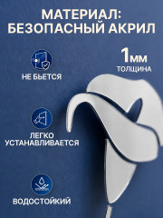 Набор наклеек зеркальных интерьерных «Цветок Калла» - Фото 5