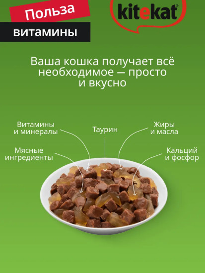 Набор влажного корма для кошек «Сочная говядина в соусе»