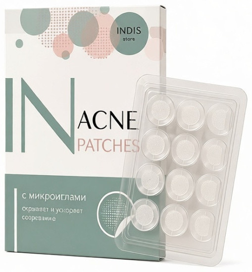 Патчи гидрогелевые С микроиглами IN acne patches