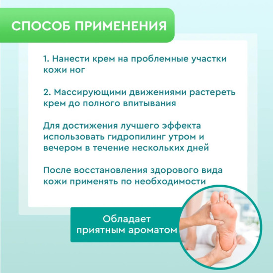 Крем Гидропилинг для ног с мочевиной 25% от трещин, 45 мл