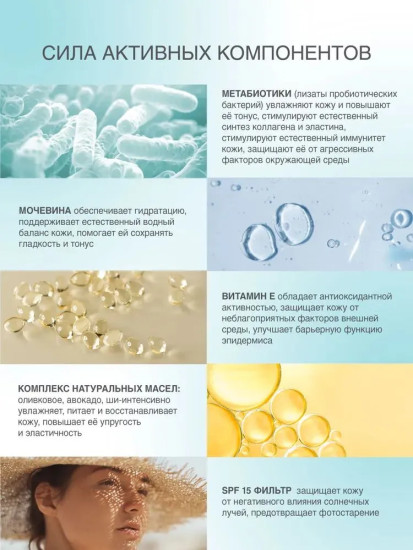 Крем дневной для лица с UV-защитой SPF15