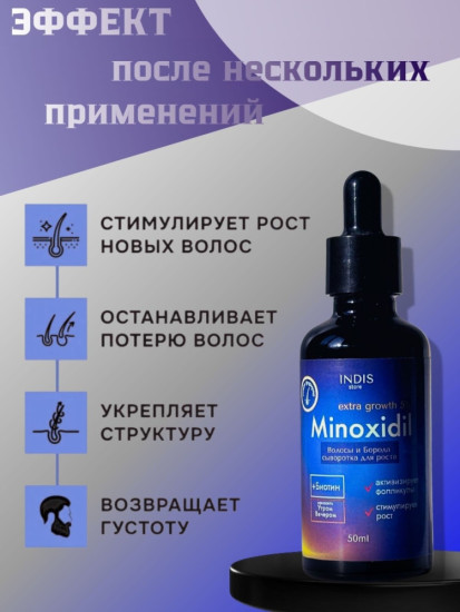 Сыворотка для роста волос Minoxidil 5% с мезороллером