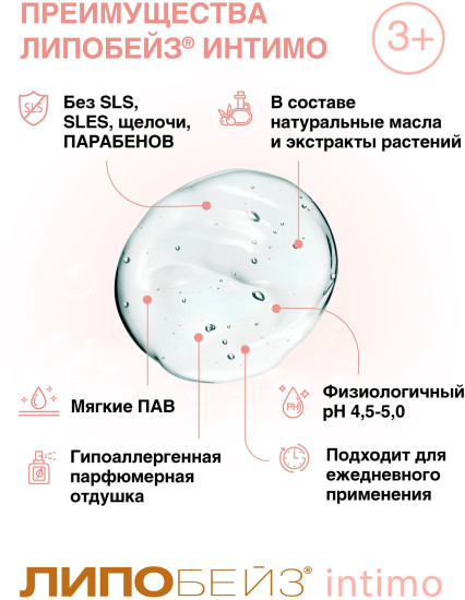 Гель для интимной гигиены детский