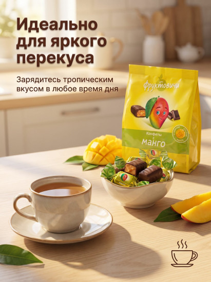 Конфеты глазированные с манго
