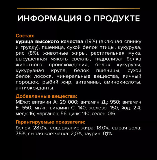 Сухой корм Optipower для взрослых собак крупных пород спортивного телосложения, с курицей
