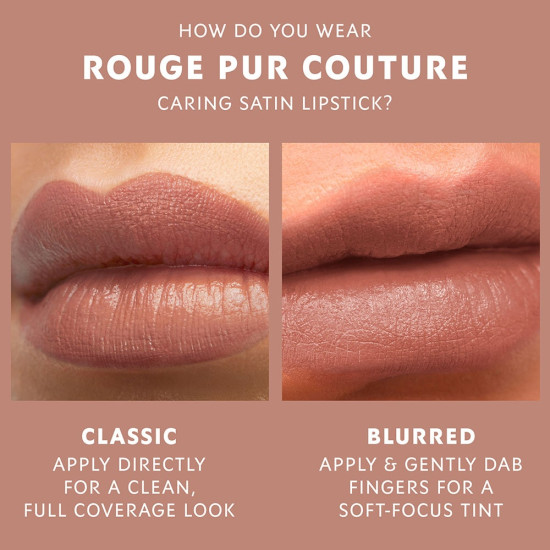 Помада для губ «Rouge Pur Couture Lipstick», тон P2 Rose no taboo