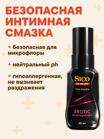 Гель-смазка Erotic Возбуждающая