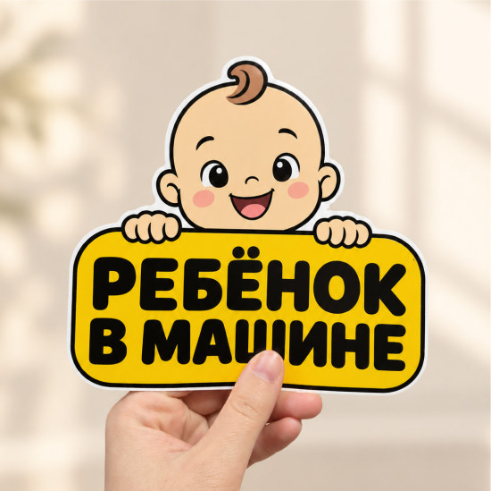 Наклейка на авто «Ребёнок в машине»
