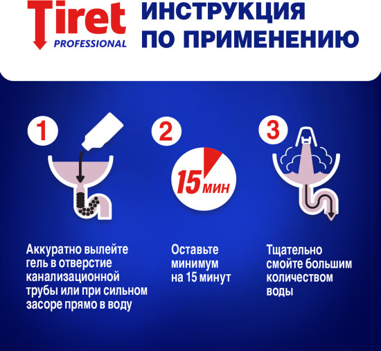 Средство для устранения и профилактики засоров «Профессионал»