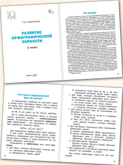 Развитие орфографической зоркости. 2 класс