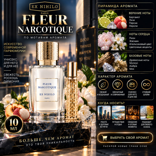 Духи Fleur Narcotique Ex Nihilo для мужчин и женщин