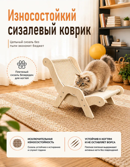 Когтеточка лежанка для кошек