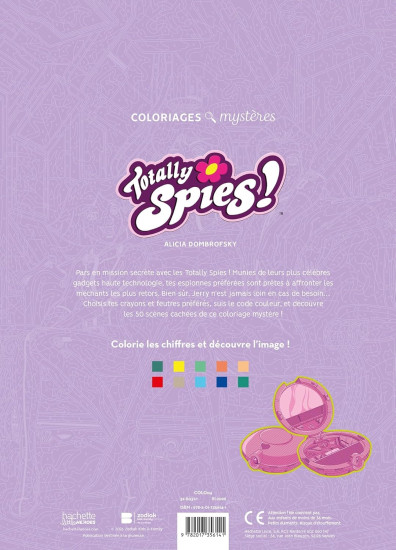 Раскраска по номерам «Totally Spies»