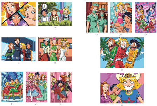 Раскраска по номерам «Totally Spies»