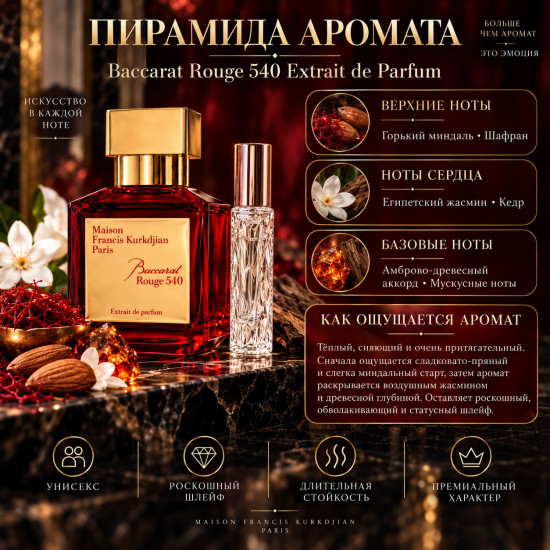 Духи «Baccarat Rouge 540» по мотивам аромата