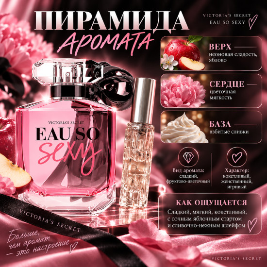 Женские духи Victoria’s Secret Eau So Sexy 10 мл, по мотивам аромата, сладкий фруктовый