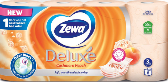 Туалетная бумага персик Deluxe