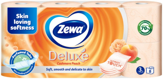 Туалетная бумага персик Deluxe