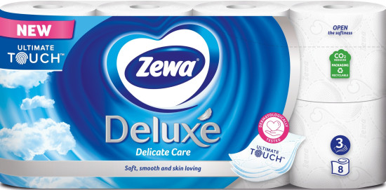 Туалетная бумага белая Deluxe