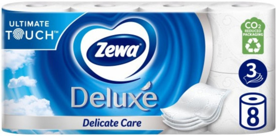 Туалетная бумага белая Deluxe
