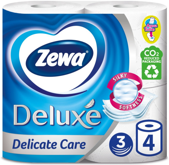 Туалетная бумага белая «Deluxe Delicate Care»