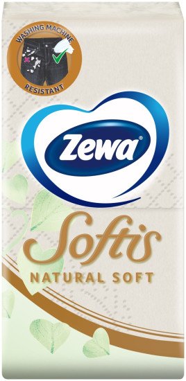 Носовые платочки бело-кремовые Softis Natural Soft