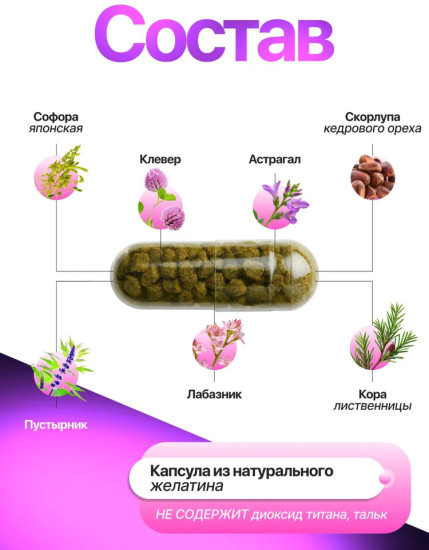 Травяные капсулы для сосудов «Чистое русло»