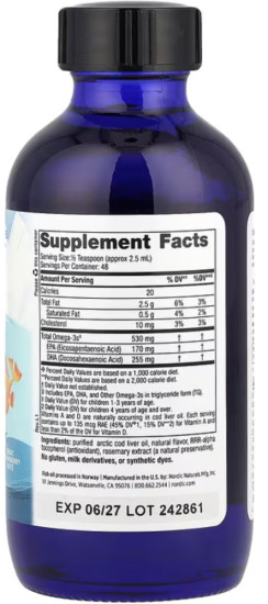 Natural’s Children’s DHA 530 Omega-3
