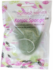 Губка-спонж с экстрактом зеленого чая «Конняку» - Фото 2