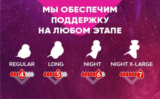 Гигиенические прокладки Ultra Goodnight Large ночные