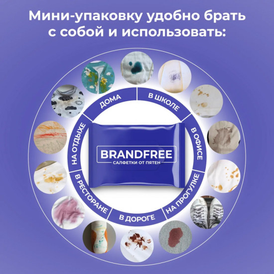 Набор влажных салфеток для удаления пятен