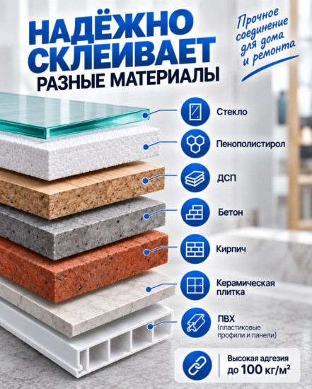 Клей полимерный прозрачный «Жидкие гвозди»