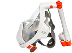 Полнолицевая маска для снорклинга со складной трубкой - Фото 7