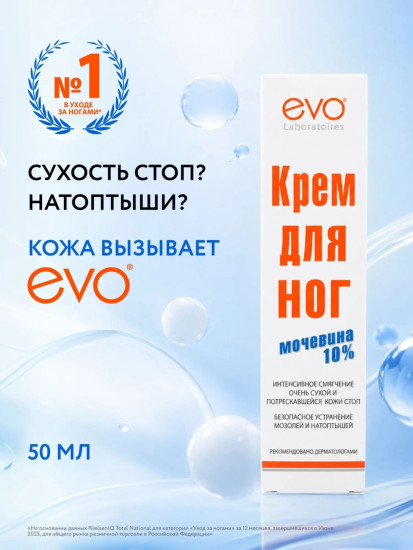 Крем для ног с мочевиной увлажняющий