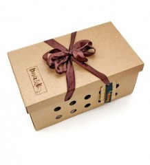 Басик и шарф в клеточку, 22 см - Фото 1